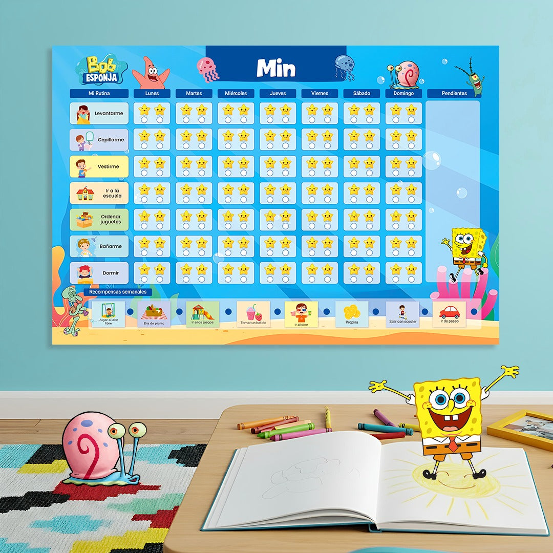 PLANNER DE HÁBITOS CON ESTRELLAS