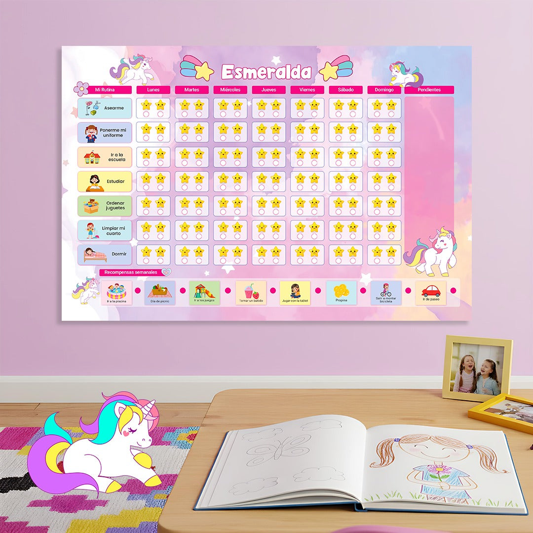 PLANNER DE HÁBITOS CON ESTRELLAS