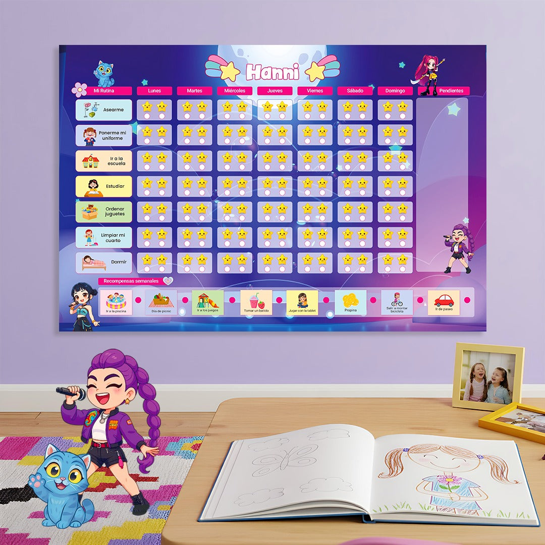 PLANNER DE HÁBITOS CON ESTRELLAS