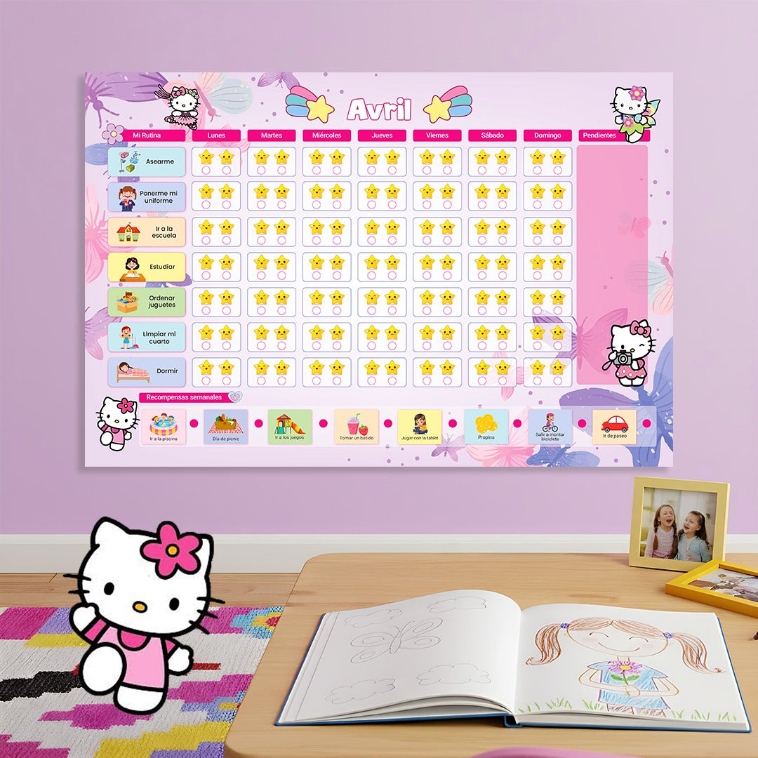 PLANNER DE HÁBITOS CON ESTRELLAS