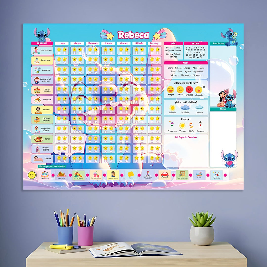 PLANNER DE HÁBITOS CON ESTRELLAS