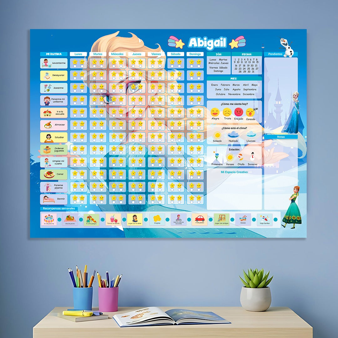 PLANNER DE HÁBITOS CON ESTRELLAS